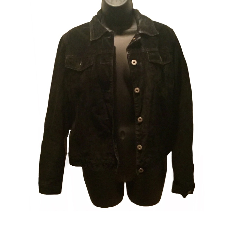 Women’s black leather for joseph suede jacket us m